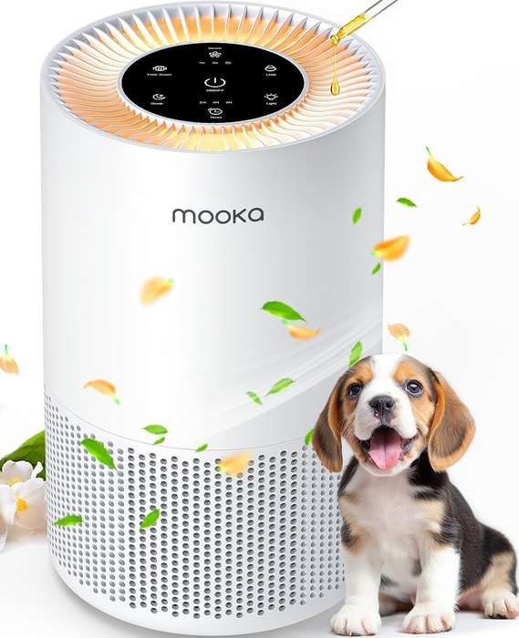 MOOKA AP-S0610L Air Purifiers for Home Large Rooms up to 1200ft²