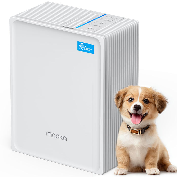 MOOKA KJ102 HEPA Air Purifier for Home Large Room Up to 1300 Ft²