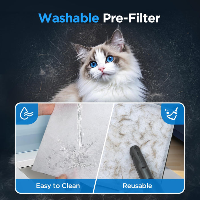 MOOKA KJ102 HEPA Air Purifier for Home Large Room Up to 1300 Ft²