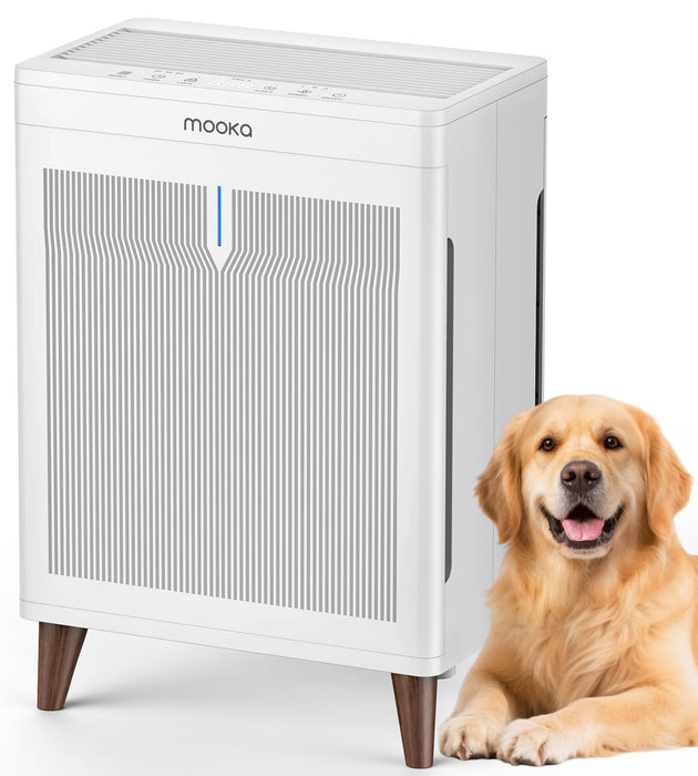 MOOKA HKB320F Double-Sided Air Purifier for Home Extra Large Room Up to 3000 Ft²