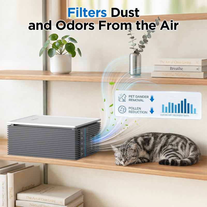 MOOKA KJ102 HEPA Air Purifier | 1,300 Sq Ft