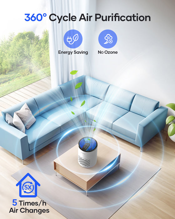 MOOKA KJ067L Air Purifiers for Bedroom Home Up to 500 ft²