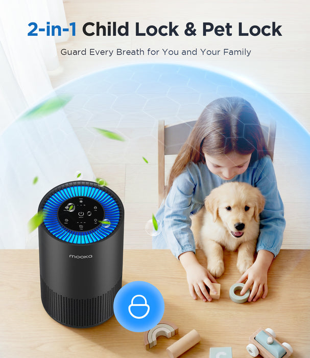 MOOKA AP-S0610L Air Purifiers for Home Large Rooms 1300 Sq Ft