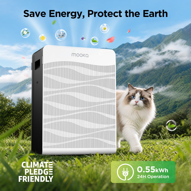 MOOKA C300 Double-Sided Air Purifier | 2,800 Sq Ft