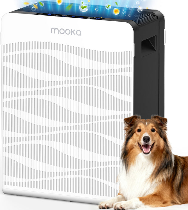 MOOKA C300 Double-Sided Air Purifier for Home Large Room 2800 Ft²
