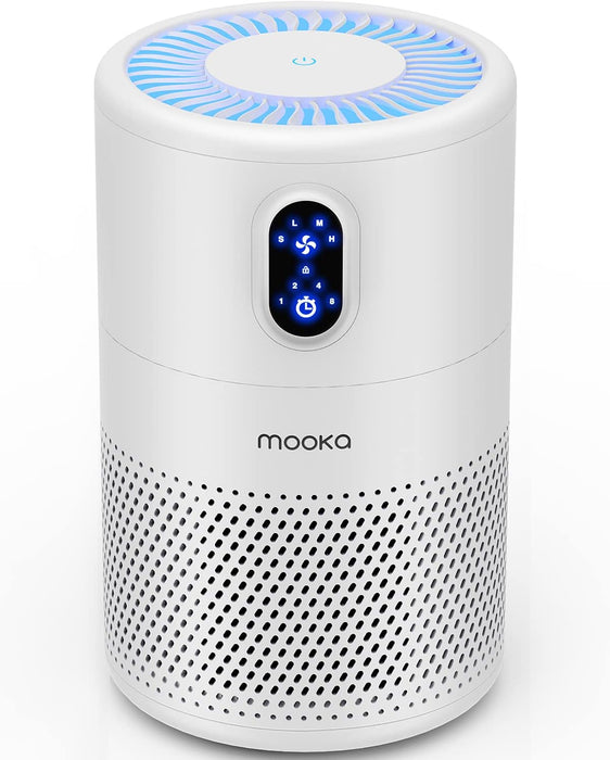 MOOKA  H13 B-D02L True HEPA Air Purifier for Home Large Room up to 1076ft²