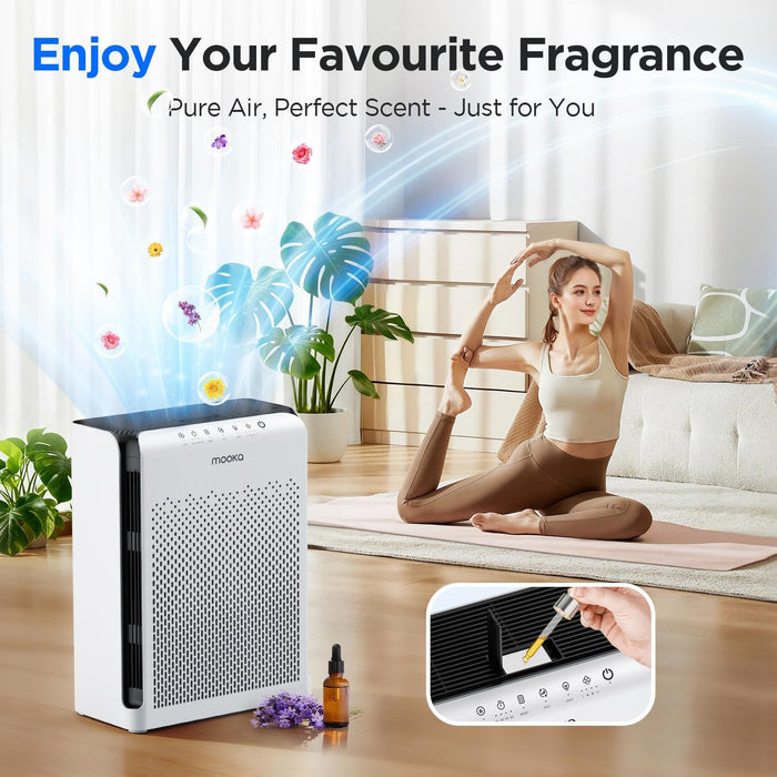MOOKA M200L Air Purifiers for Home Large Room Up to 2000ft²
