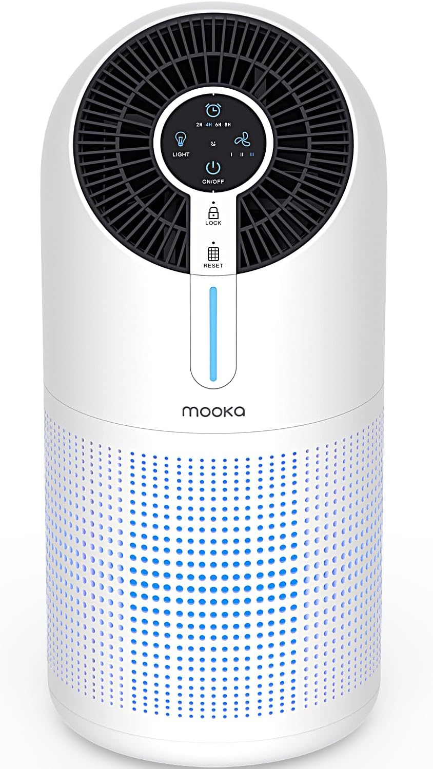 MOOKA M02 Air Purifiers for Home Large Room 1095ft²