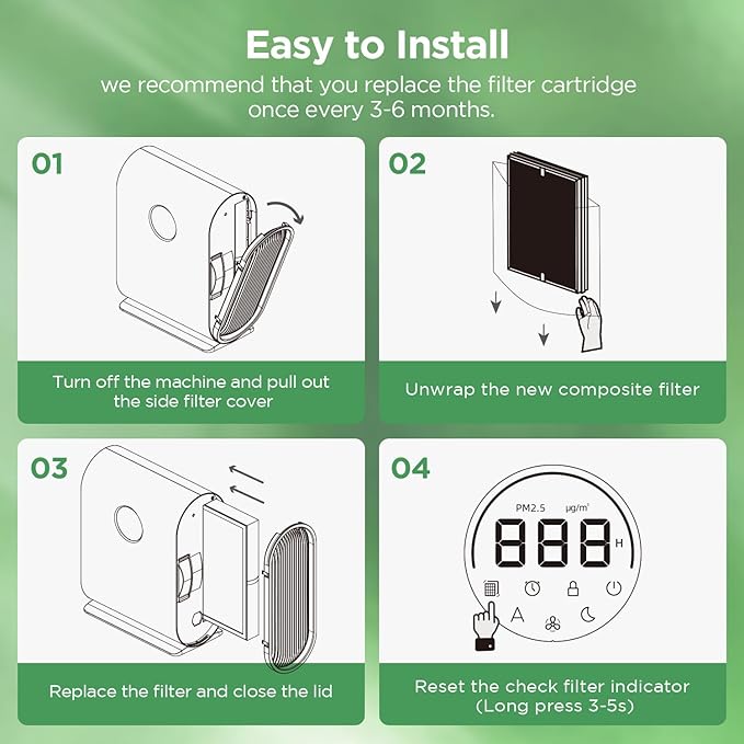 Filter for MOOKA KJ217 Air Purifier