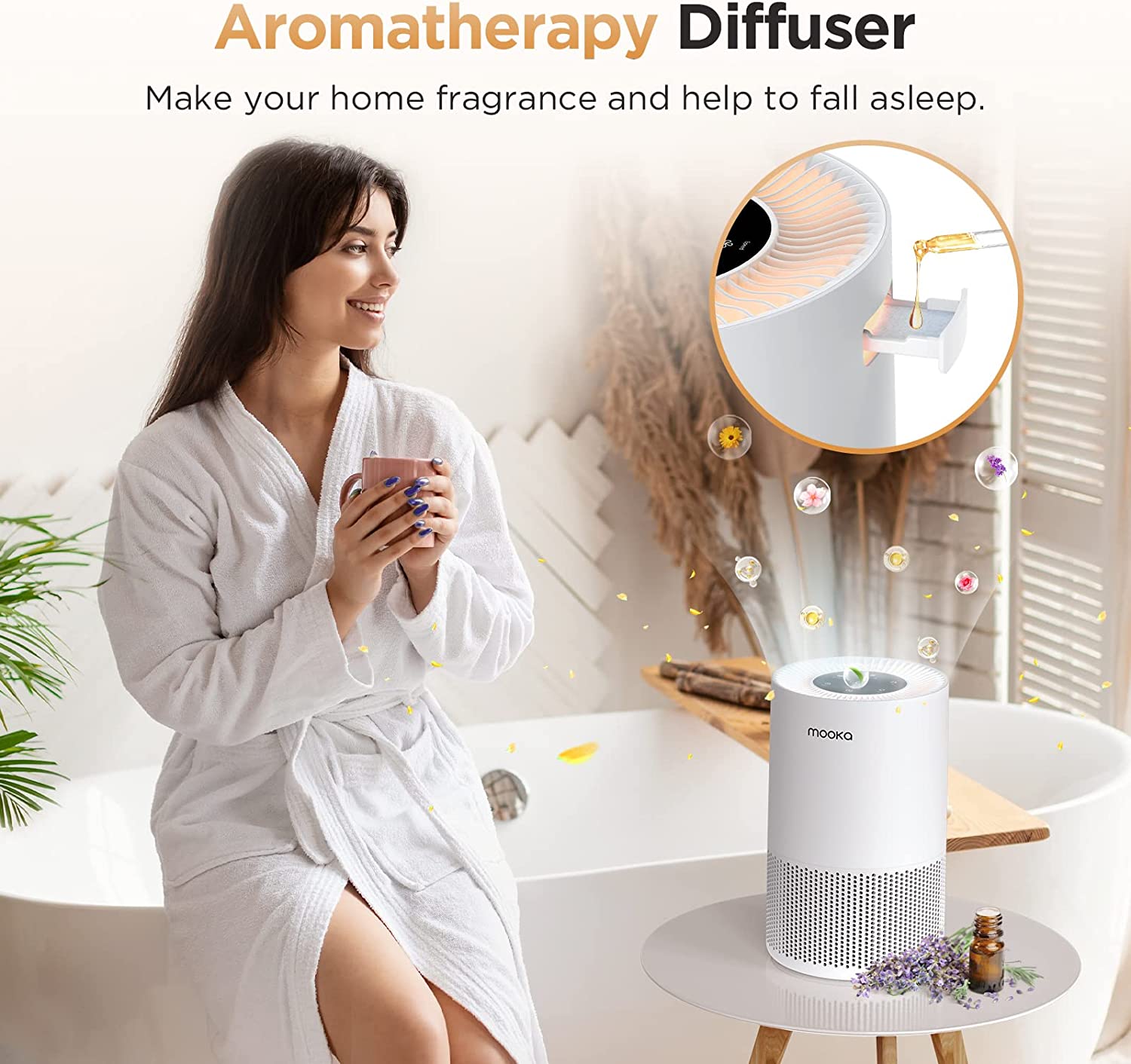 MOOKA AP-S0610L Air Purifier | 1,200 Sq Ft