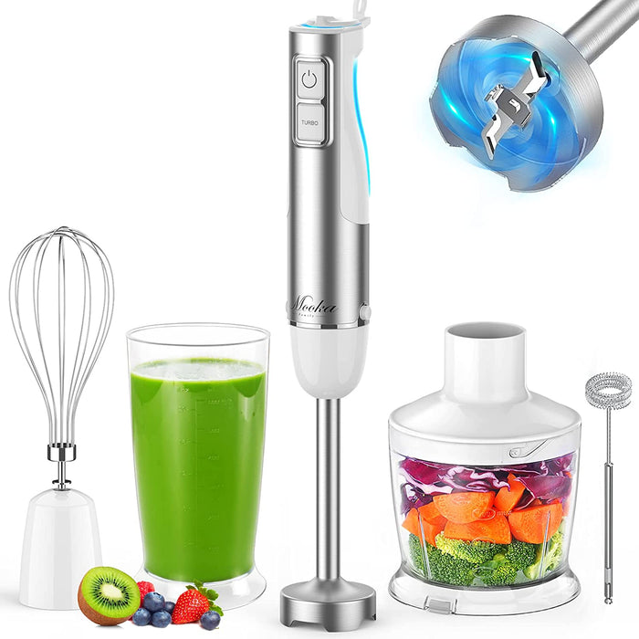 Immersion Blender Handheld, 1100W 5-In-1 Multi-Purpose Hand