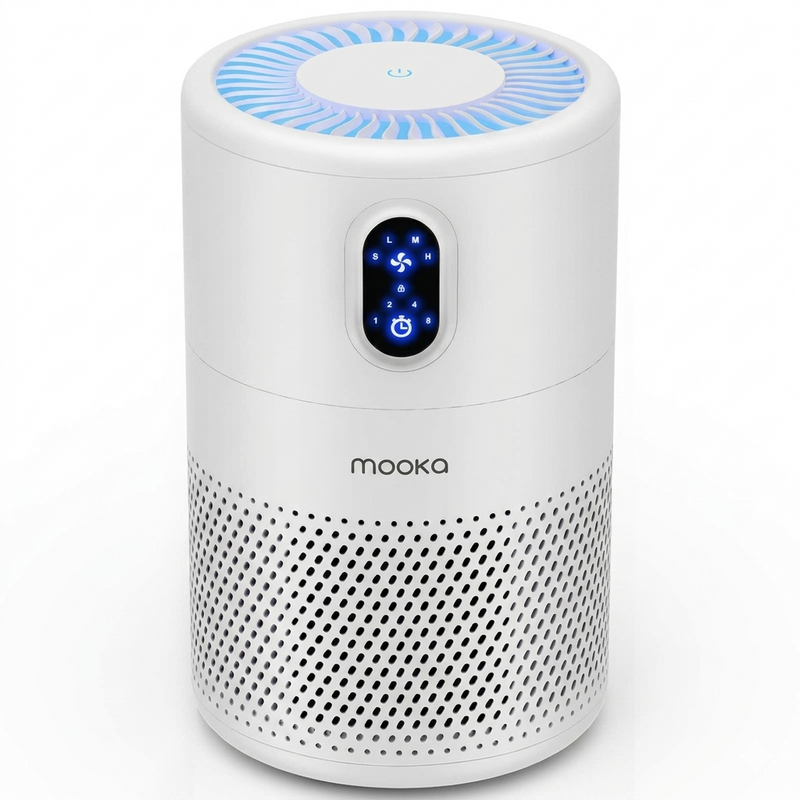 MOOKA B-D02L Air Purifiers for Home Large Room Up to 1076 ft²