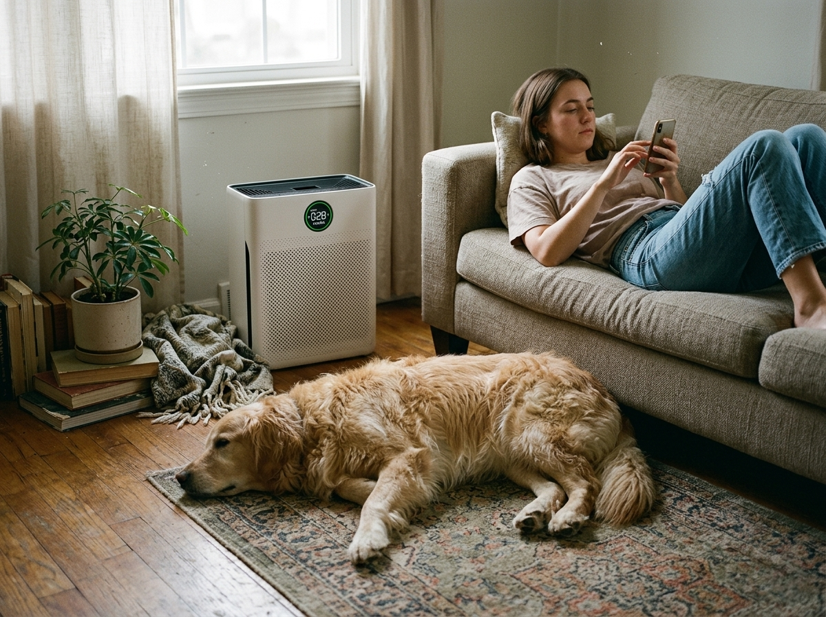 Eliminate pet odors & dander instantly.