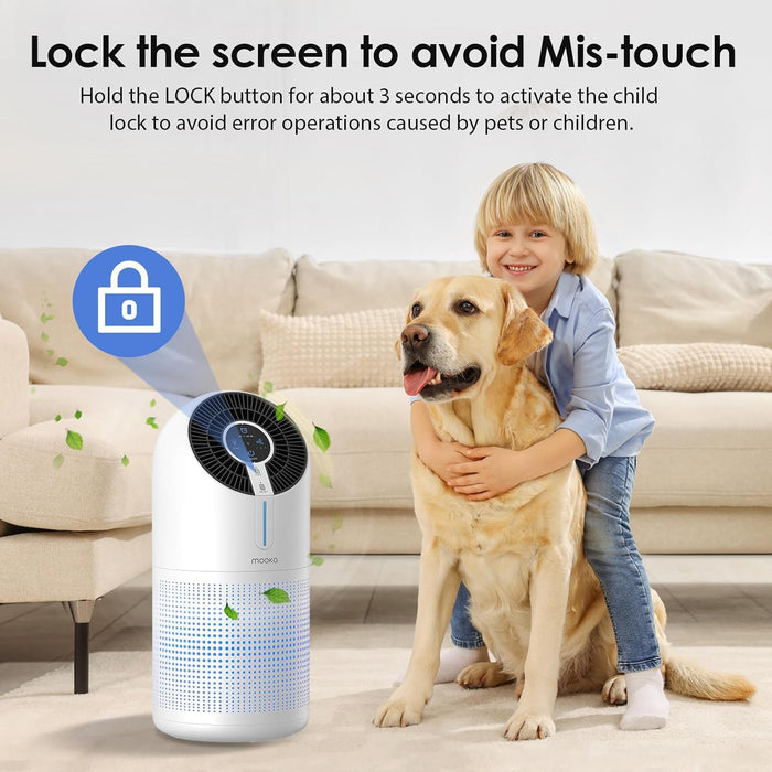 MOOKA M02 Air Purifiers for Home Large Room 1095ft²