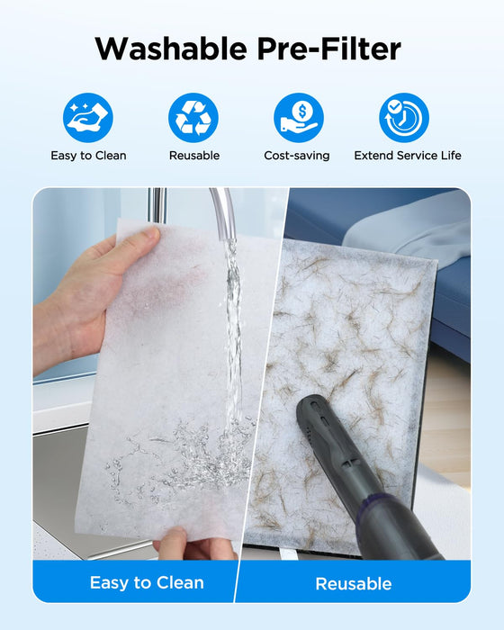 MOOKA air purifier pre-filter cleaning instructions