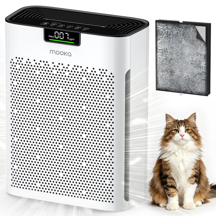 MOOKA KJ190H Air Purifiers for Home Large Room 2200 Ft²