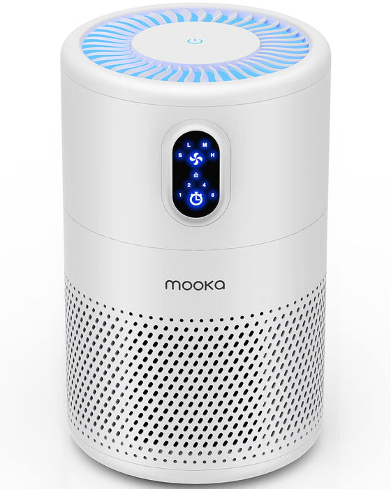 MOOKA  H13 B-D02L True HEPA Air Purifier for Home Large Room up to 1076ft²